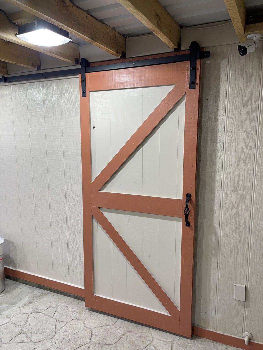 Custom barn door installation